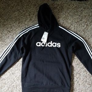 Black and white Adidas hoodie